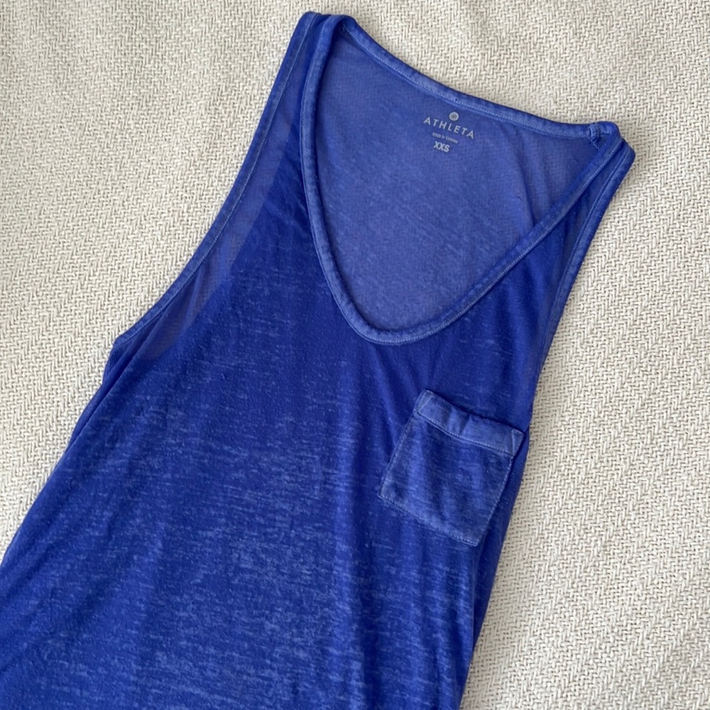 {Athleta} blue tank